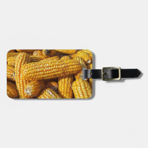 Corn Harvest, Pile of Harvested Corn on Cobs Luggage Tag