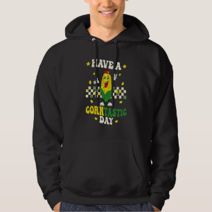 Corn Have A Corntastic Day Corn Pun Kids Boys Todd Hoodie