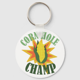 Corn Hole Champ Keychain
