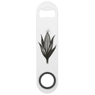 Corn Illustration –Harvest Design on Bottle Opener Bar Key