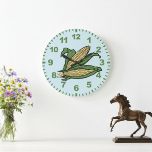 Corn Kitchen Wall Clock