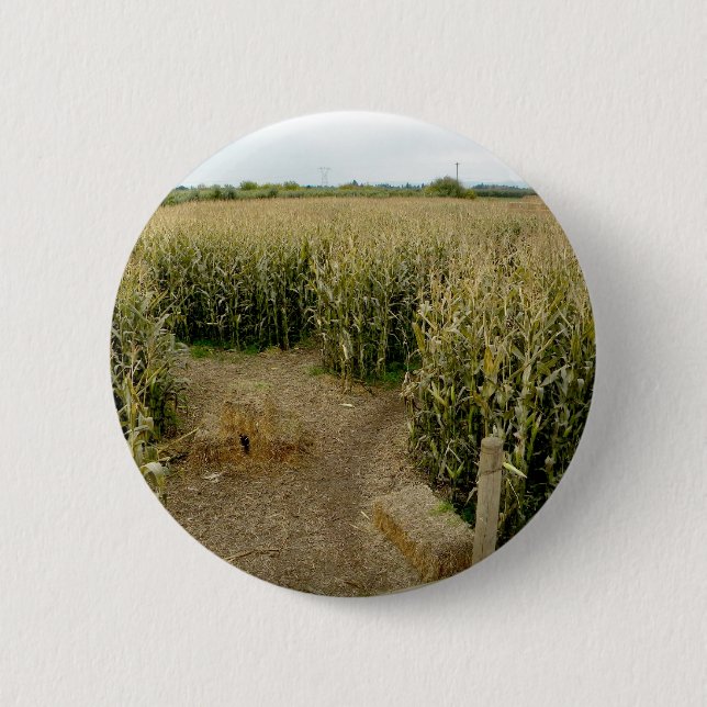 Corn Maze 2 Inch Round Button (Front)