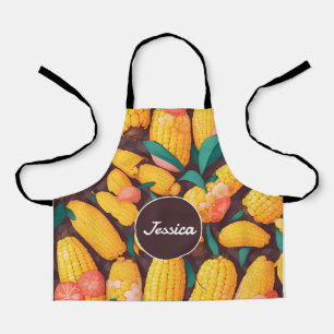 Corn Mosaic Colourful Personalized Pattern Apron