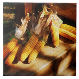 Corn on the Cob at Outdoor Market Tile