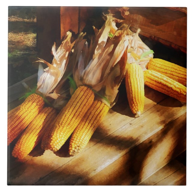 Corn on the Cob at Outdoor Market Tile (Front)
