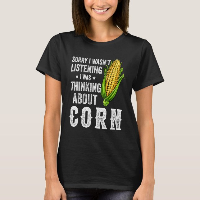 Corn On The Cob Costume Farmer  Corn T-Shirt (Front)