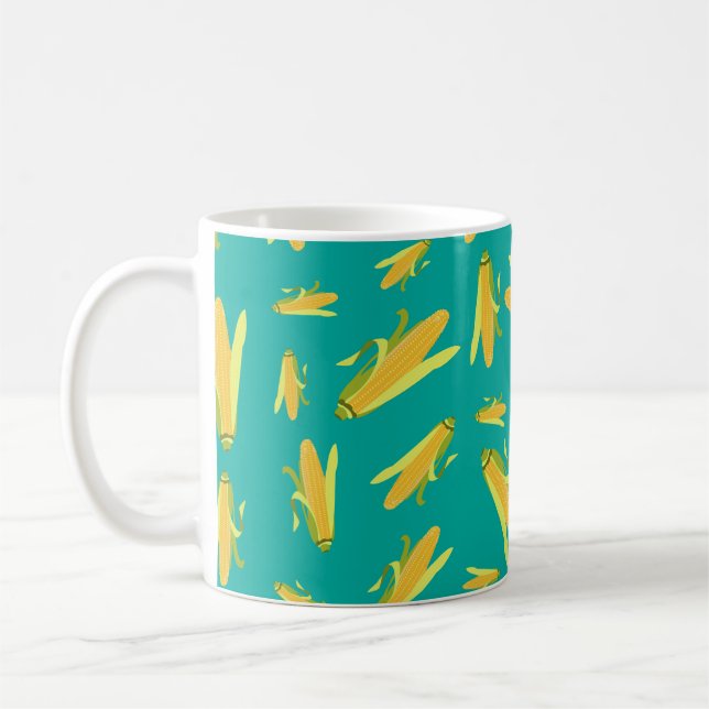 Corn On The Cob Pattern Coffee Mug (Left)