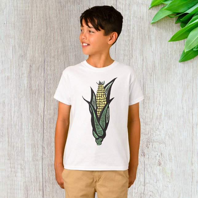 Corn on the Cob Rustic Farmhouse Vegetable T-Shirt (Creator Uploaded)