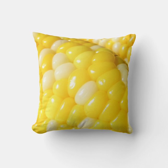 Corn on the Cob Throw Pillow (Front)