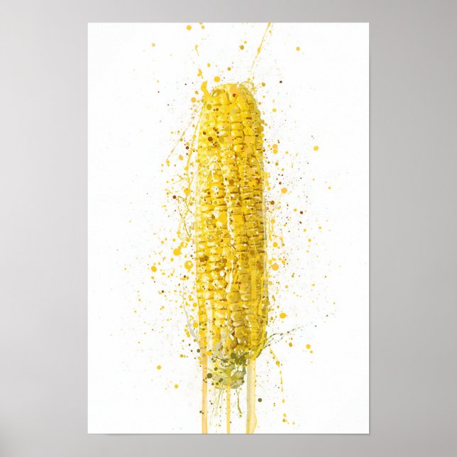 Corn On The Cob Vegetable Poster (Front)