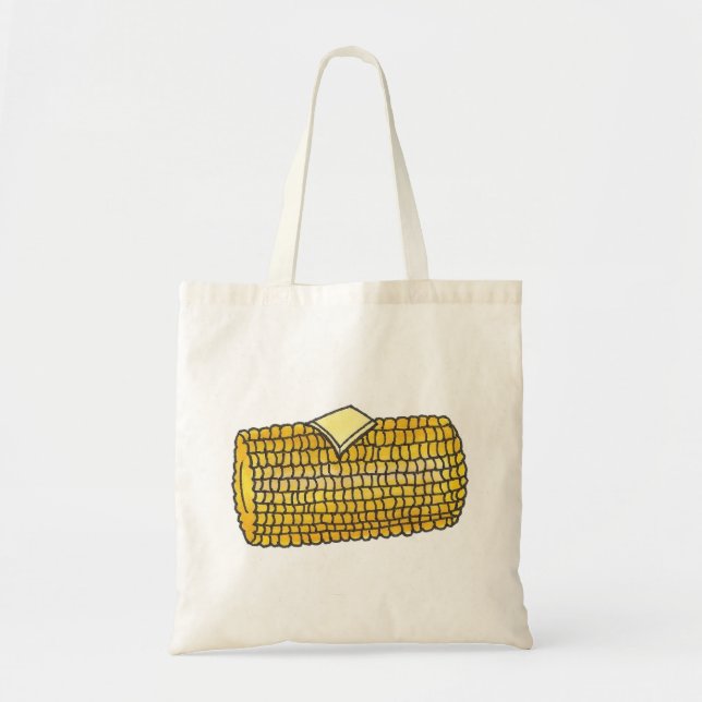 Corn on the Cob w/ Butter Pat Picnic Tote Bag (Front)