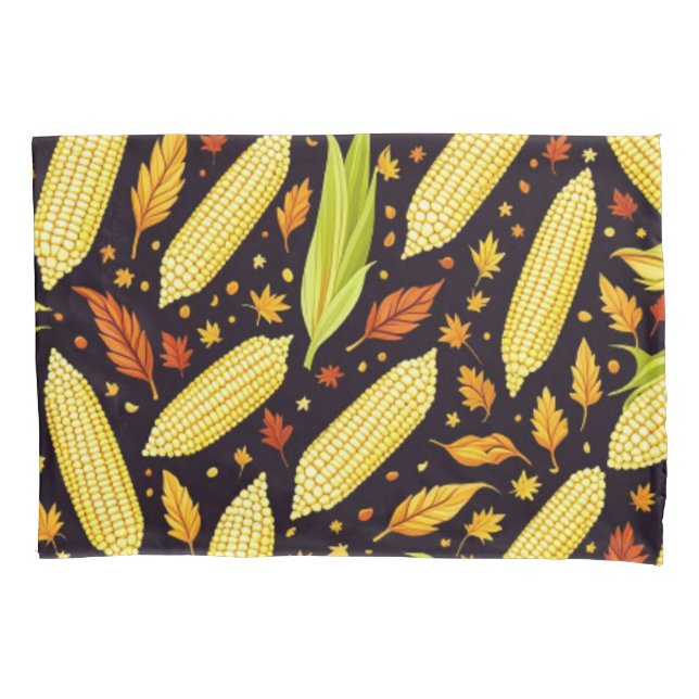 Corn Pattern Harvest Day Autumn  Pillowcase (Front)