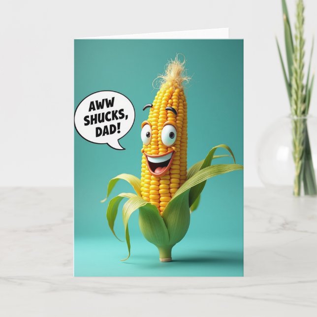Corn Pop Art Fathers Day Card (Front)