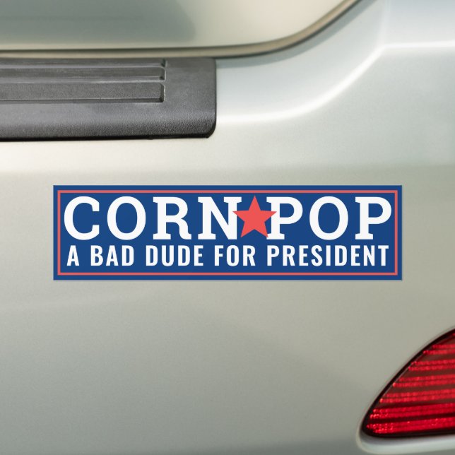 Corn Pop for President II Bumper Sticker (On Car)