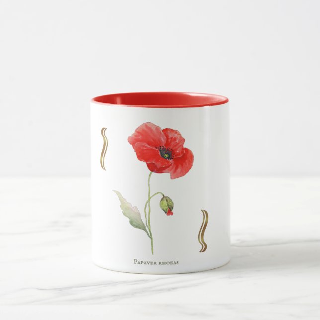 Corn poppy mug (Center)