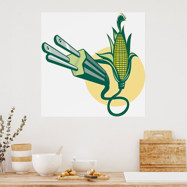 Corn Power Electric Vegetable Poster (Creator Uploaded)