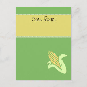 Corn Roast invites Postcard