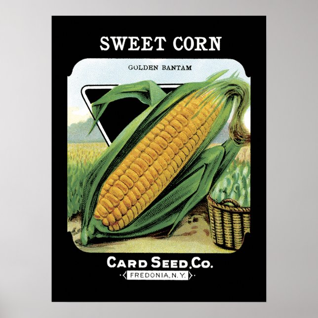 Corn Seed Packet Label Poster (Front)