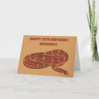 Corn Snake Orange Red Realistic Personalized