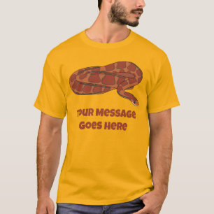 Corn Snake Orange Red Realistic Personalized T-Shirt