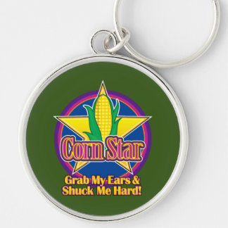 Corn Star Blue Purple Green BG Keychain