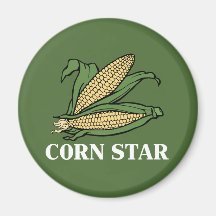 Corn Star Funny Vegetable Pun BBQ Humour