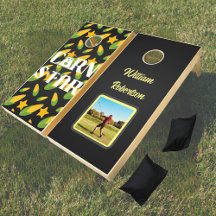 "Corn Star" personalized photo and monogram