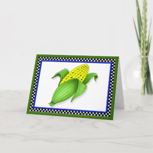 Corn Sur La Carte De Voeux Cob