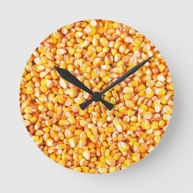 Corn texture round clock (Front)