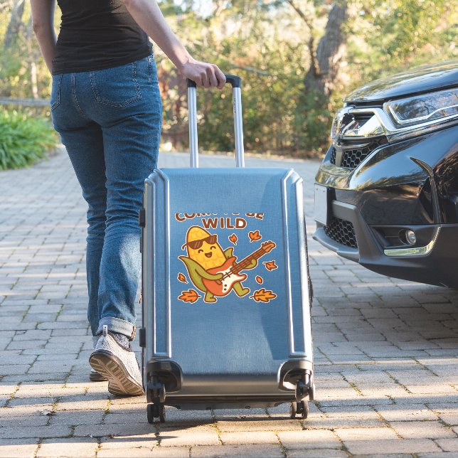 Corn to Be Wild – Rockin’ Autumn Corn Cob Illustra (Suitcase Insitu)