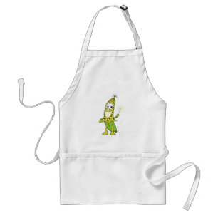 Corn Wizard Character with Magic Wand Standard Apron