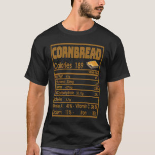 Cornbread Nutrition Facts Thanksgiving  Family Mat T-Shirt