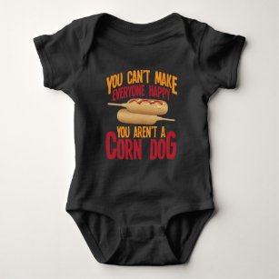 Corndog Stick Fast Food Lover Maize hot dog Baby Bodysuit