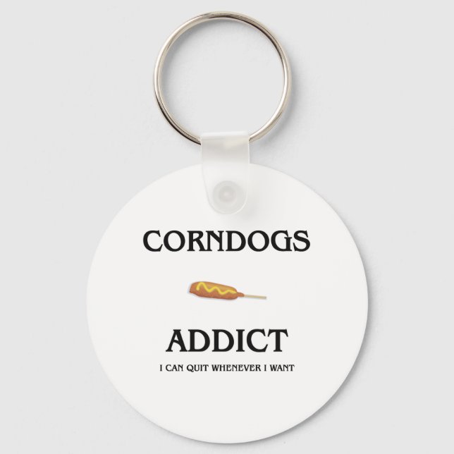 Corndogs Addict Keychain (Front)