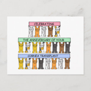 Cornea Transplant Anniversary Congratulations Postcard