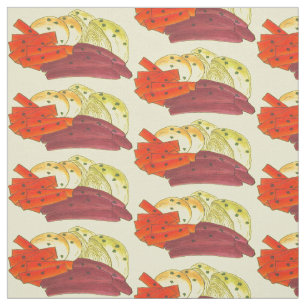 Corned Beef Cabbage Potatoes Carrots Irish Food Fabric