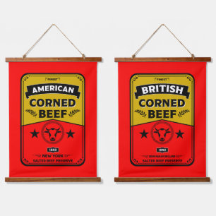Corned Beef kitchen Vintage Hanging Tapestry