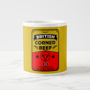 Corned Beef kitchen Vintage Large Coffee Mug