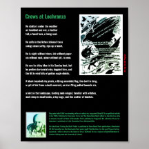 Corneilles à Lochranza poem/John G.Hall Poster