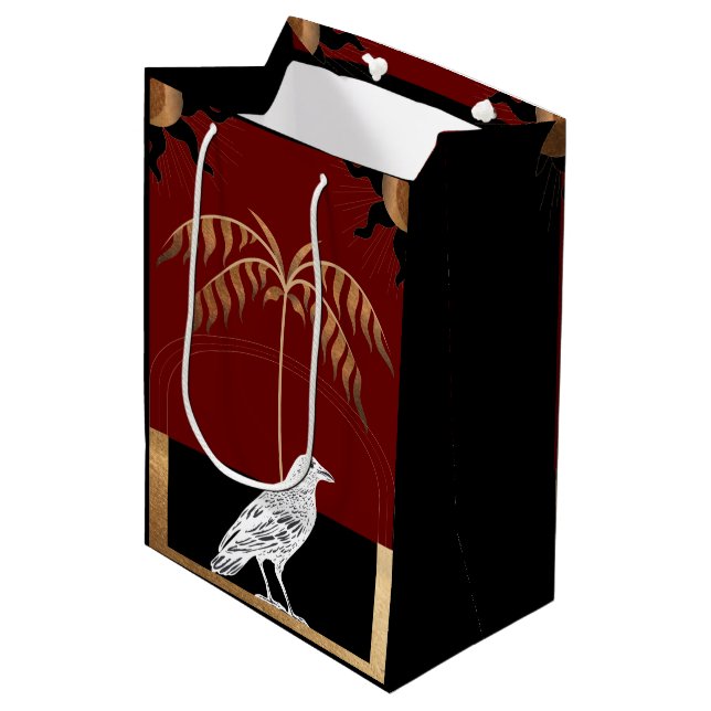Corneilles, Blackbirds - Sac Cadeau Oiseau Corbeau (Devant Angle)