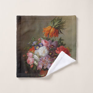 Cornelis Johannes van Hulsteijn Vase with Flowers  Wash Cloth