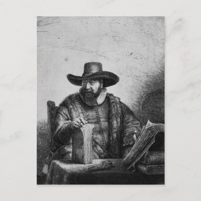 Cornelius Claesz Anslo  1640 Postcard (Front)