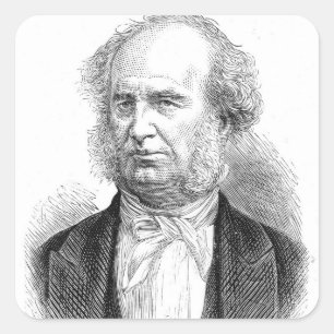 Cornelius Vanderbilt, c.1877 Square Sticker