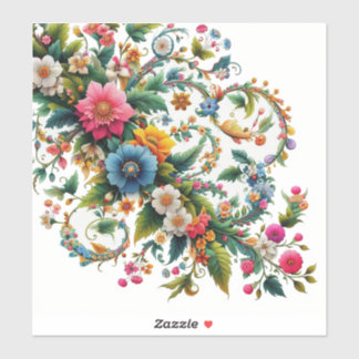 Corner Floral Sticker