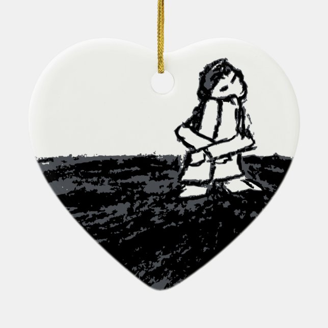 corner kid ceramic ornament (Back)