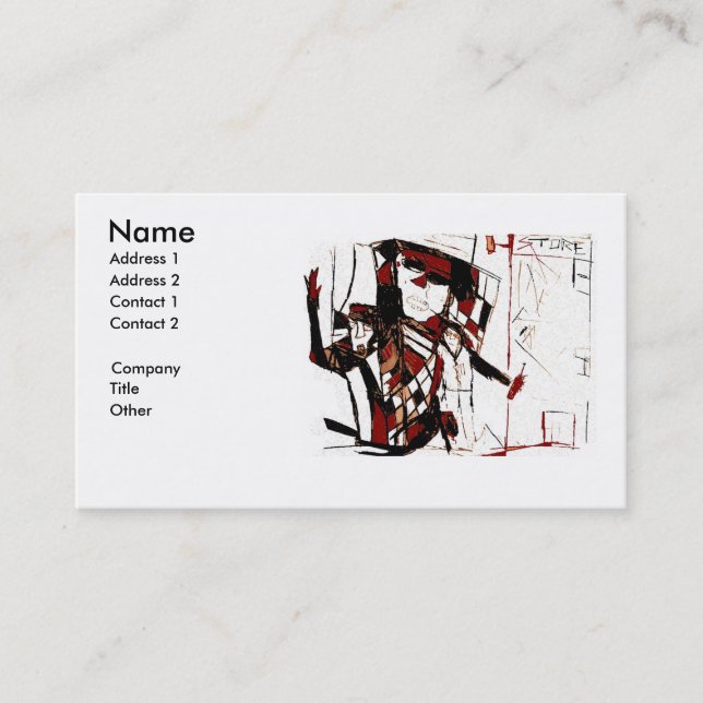 CORNER LIQUOR STORE BUSINESS CARD (Front)