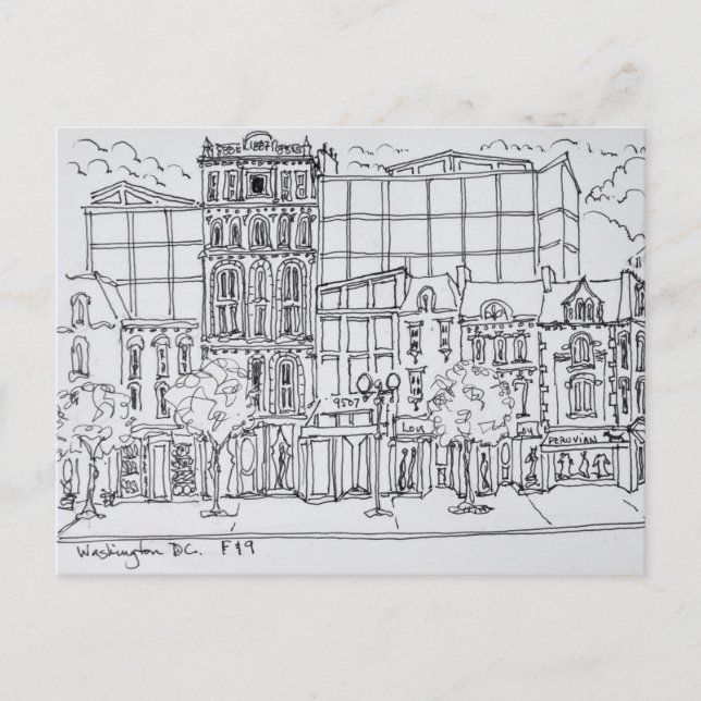 Corner of F and 9th Street | Washington DC, USA Postcard (Front)