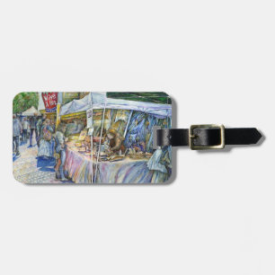 Corner of Flying Pig and Wine Alot Luggage Tag 