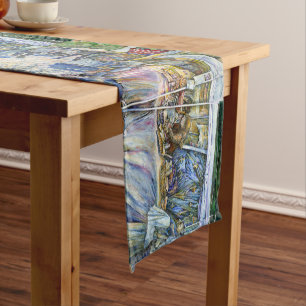 Corner of Flying Pig Farm and Wine a Bit. Short Table Runner