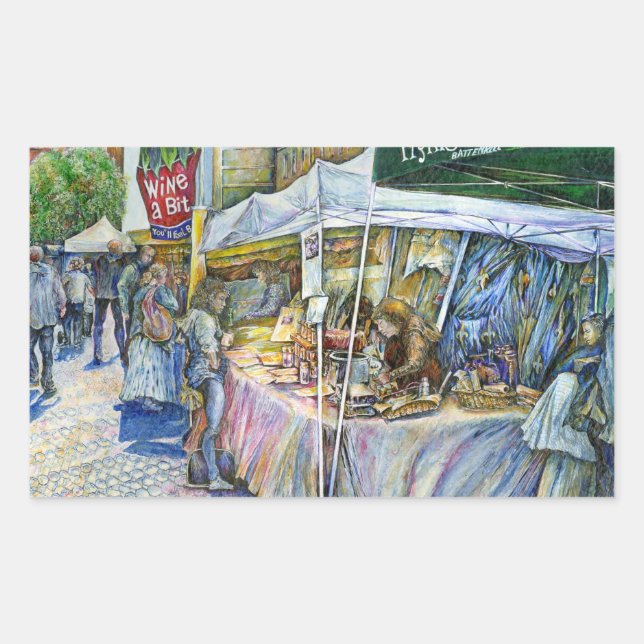 Corner of Flying Pig Farm and Wine a Bit. Sticker (Front)